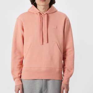 ACNE STUDIOS FERRIS FACE HOODIE SIZE XS - PEACH / SALMON